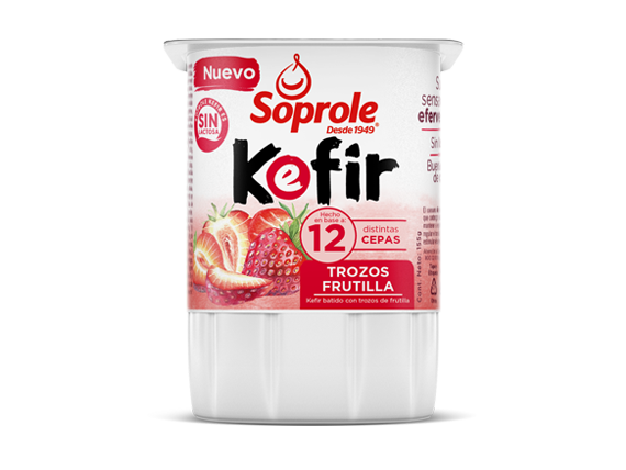 Kéfir Trozos Frutilla 155g